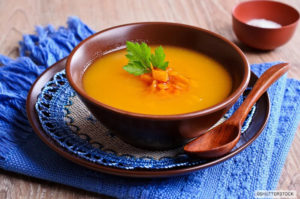 Potage aux carottes et à l’aneth